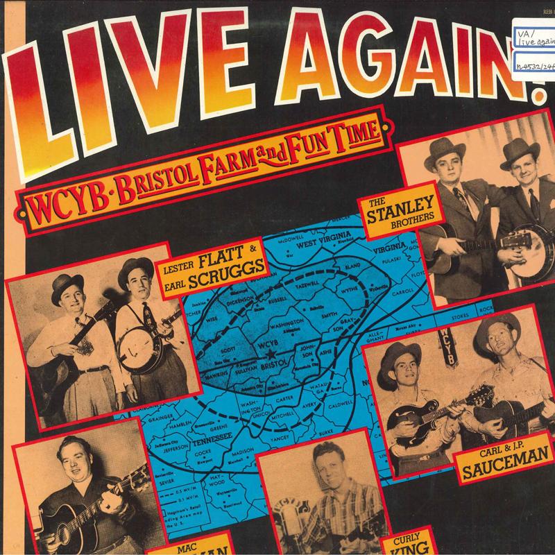 

LP Record VARIOUS Live Again WCYBBristol Farm And F REB854 Rebel Records 1988 US CountryFolk Used