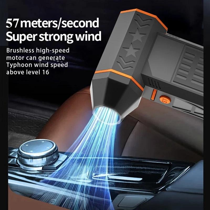 X50 Turbo Fan - 57m/s Hurricane Wind w/ 50,000RPM Brushless Motor | 240W 8000mAh Camping Fan, Type-C Fast Charge and IP54