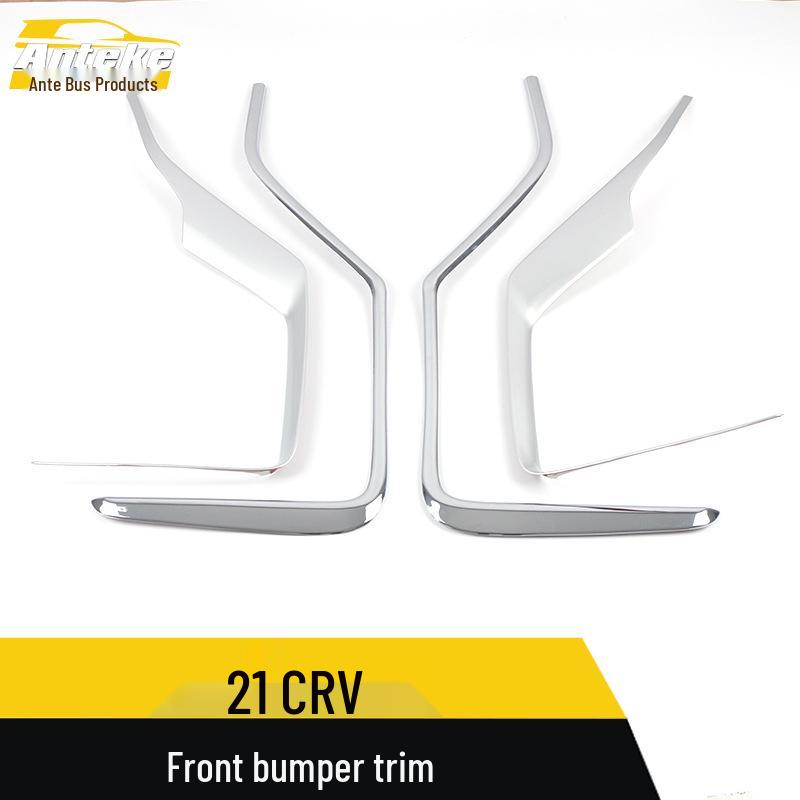 21 CRV Front Bumper Trim Lip & Grille Anti-Scratch Strip Decorative Patch Accessories