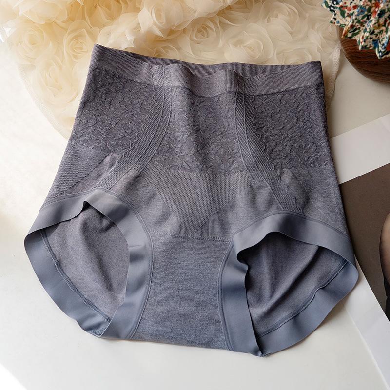 Large Size Female Autumn Fashion New High Waist Shrink Abdomen Lift Hip Triangle Briefs