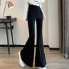 Trendy High-waisted Bell-bottom 2025 Micro-flare Broek Nieuwe Zomermode Veelzijdige Slanke Casual Broek
