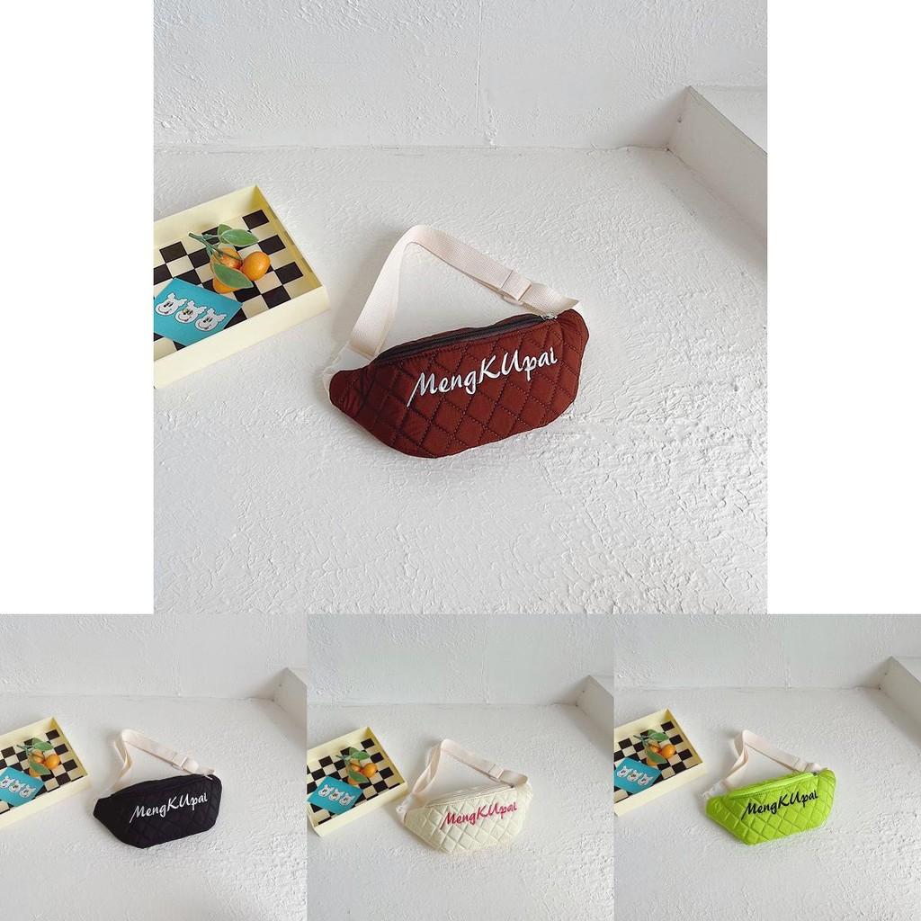 Trendy And Stylish Kids Canvas Waist Bag For Boys And Girls With Alphabet Design In Modern Colors