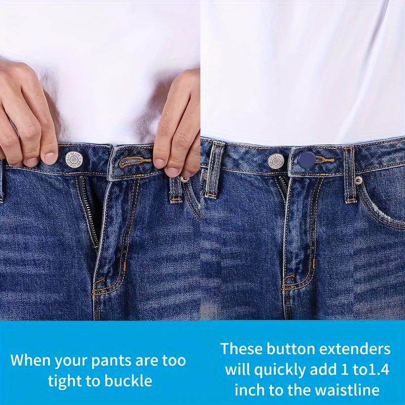 22pcs of Denim Button Extenders Adjustable Waist Extenders for Pants Suitable for Both Men And Women Available in Various Colors