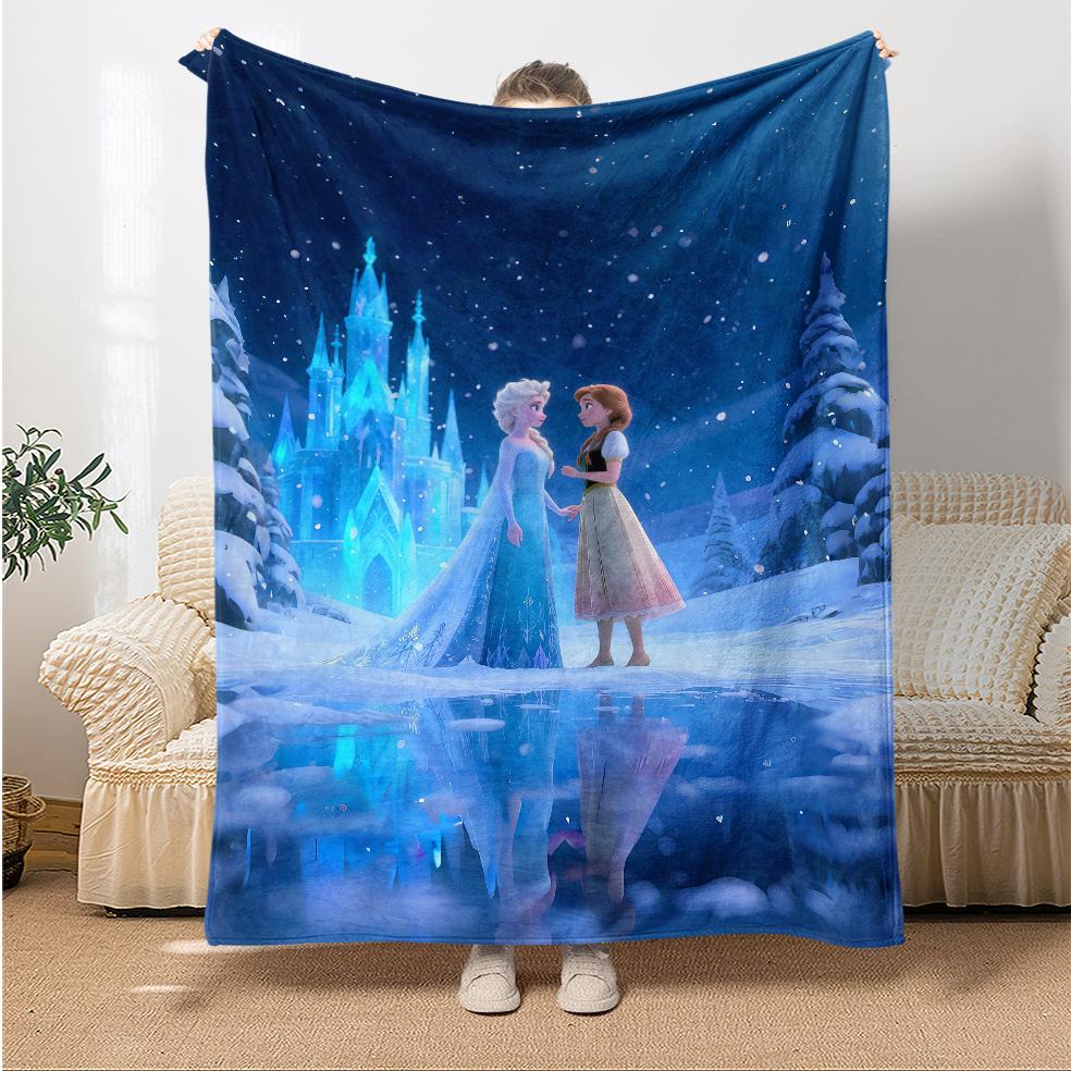 Cartoon Frozen soft Blankets blankets fluffy flannel thin Blanket Picnic Sofa Family Bedroom Children's Room custom blanket