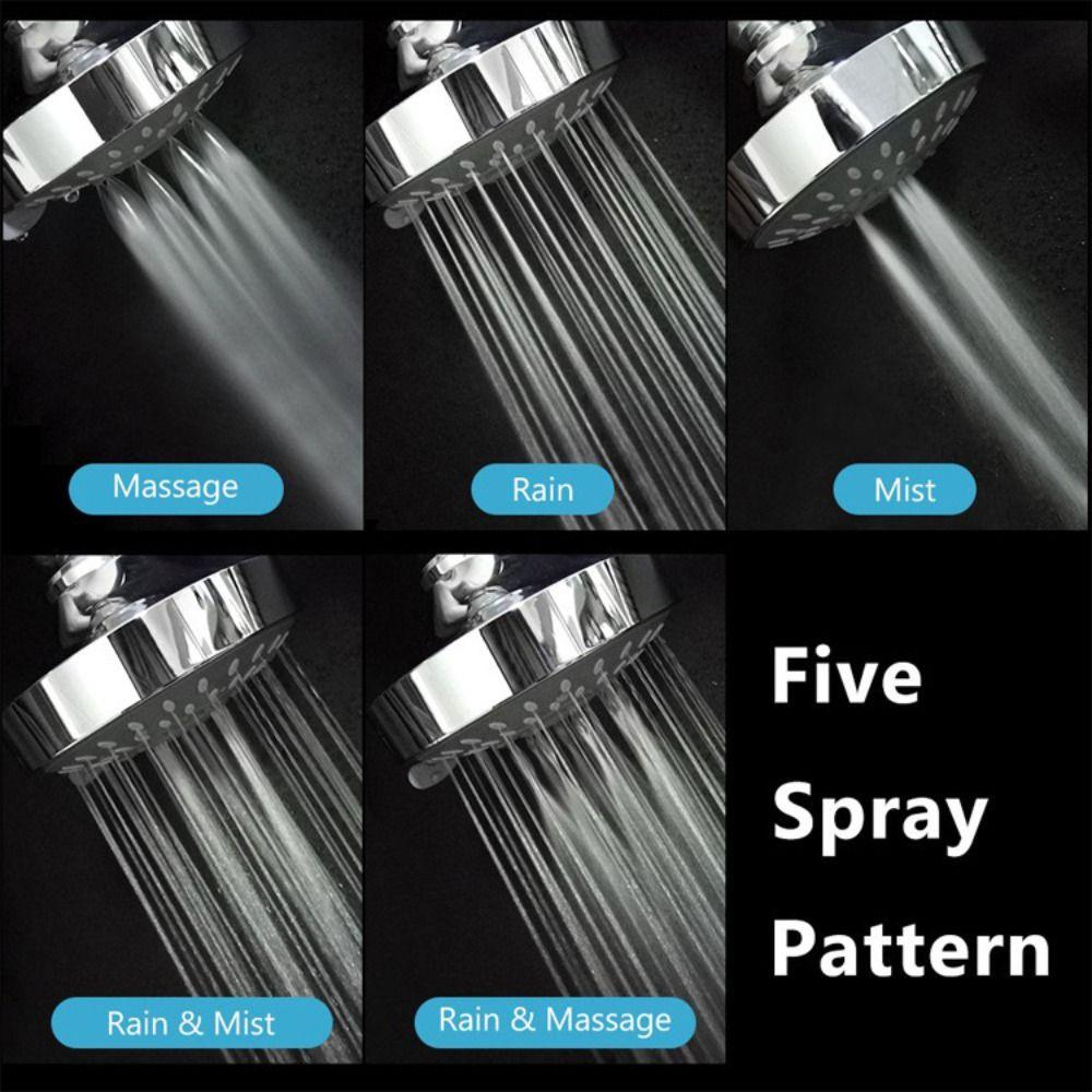 Modern High Pressure Rain Shower Head Anti-Clog Water Saving Bathroom Showerhead Adjustable Spray Shower Head Shower Room
