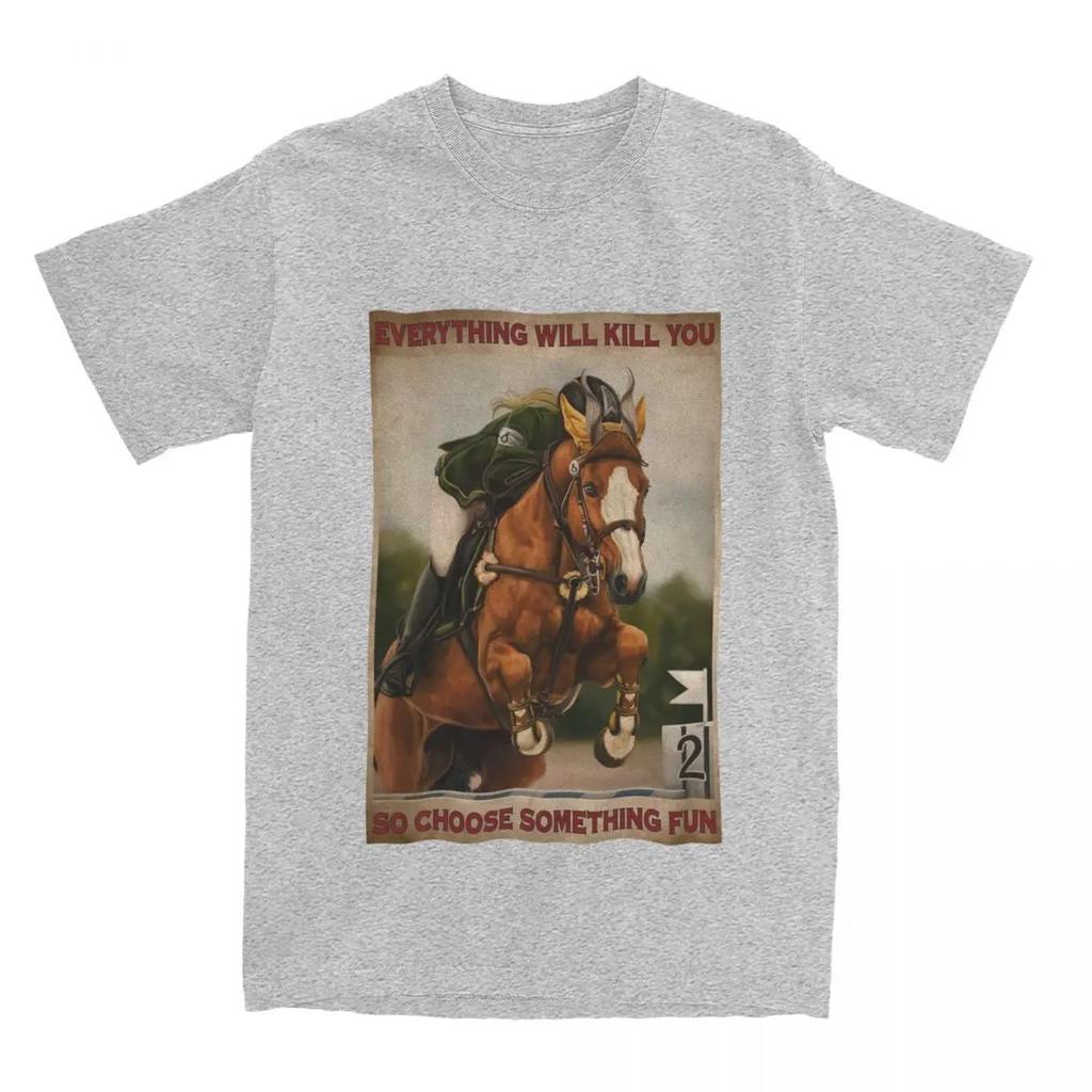 Männer Frauen Pferderennen T-Shirts Merchandise Pferdeliebhaber Reine Oberteile T-Shirt Vintage T-Shirts Erwachsene