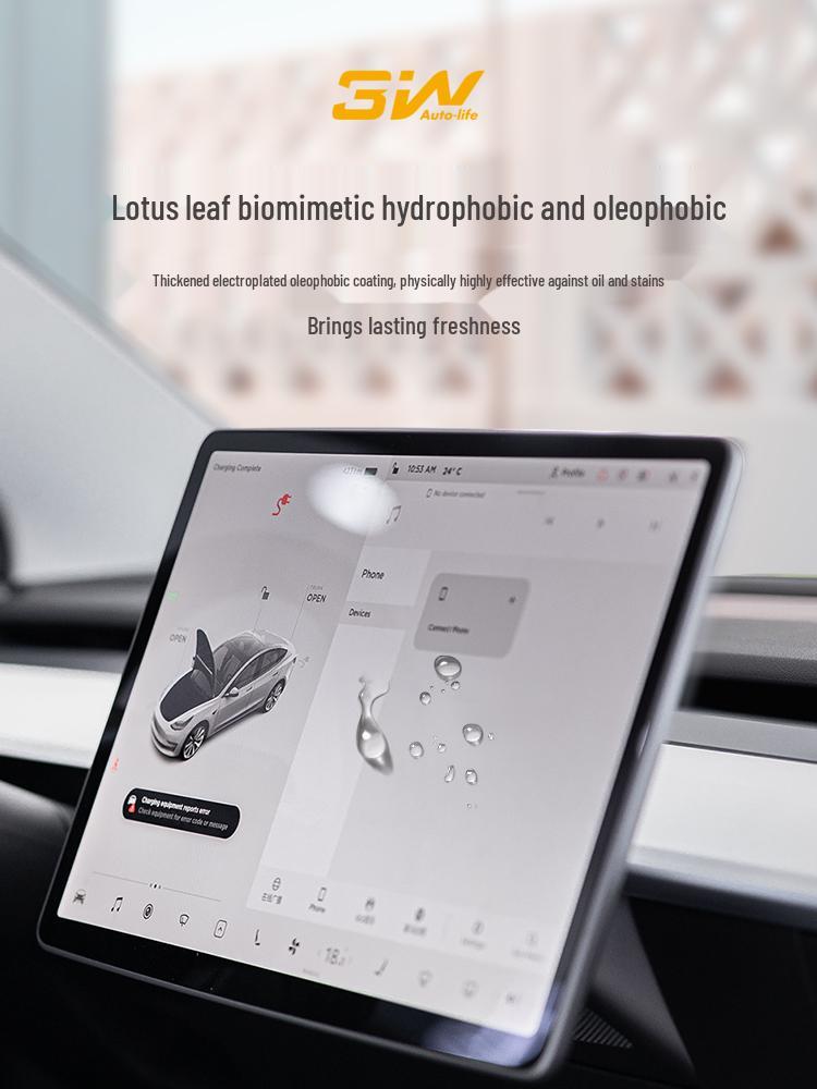 Tesla Model Y & 3 Displayschutz - Gehärtetes Glas, HD-Displayfolie, Schutz für die Mittelkonsole.