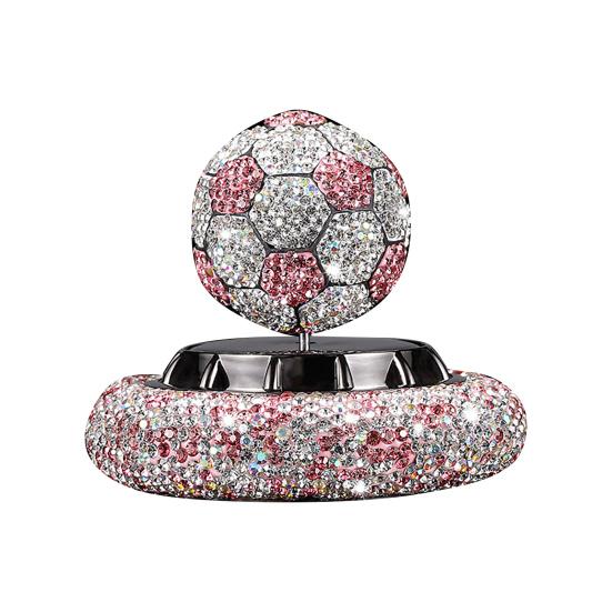 Diseño de fútbol Perfume para coche, varias fragancias, decoración Solar giratoria automática, difusor de Aroma para purificación de aire de autobús