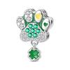 925 Sterling Silver Green Series Flower Tree Apple Pendant DIY Fine Beads Fit Original Charms Bracelet Women Jewelry Diy 1