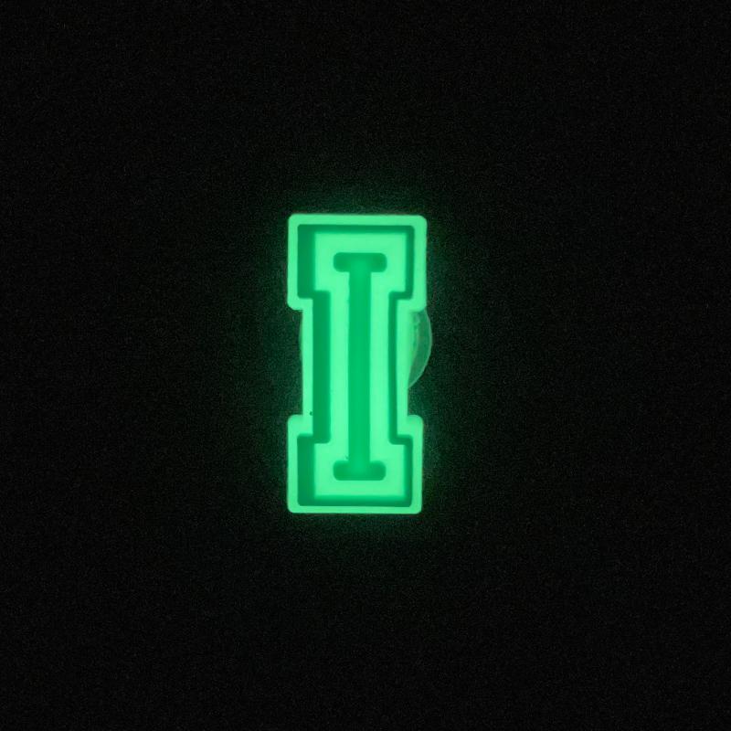 New Glow Letter Shoes Charms for Clog Sandals Shoe Charm Decoration 0-6 Number Alphabet ABC-Z Letter DIY Shoes Pins for Men Wome