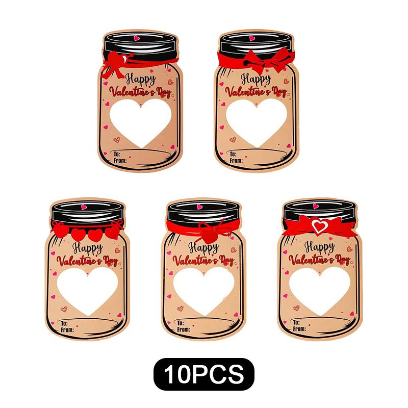 

10/20 наборов подарочных карт для вечеринки, украшения из конфет, дрейфующая бутылка, открытка с конфетами, подвесные бирки, бирки из крафт-бумаги, домашний декор 10pcs