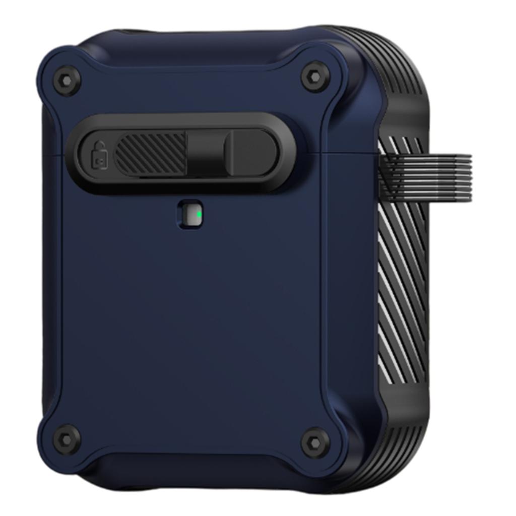 TPU+PC Earphone Cover with Front Lock For Apple AirPods with Wireless Charging Case (2019)/AirPods with Charging Case (2019)/(2016)