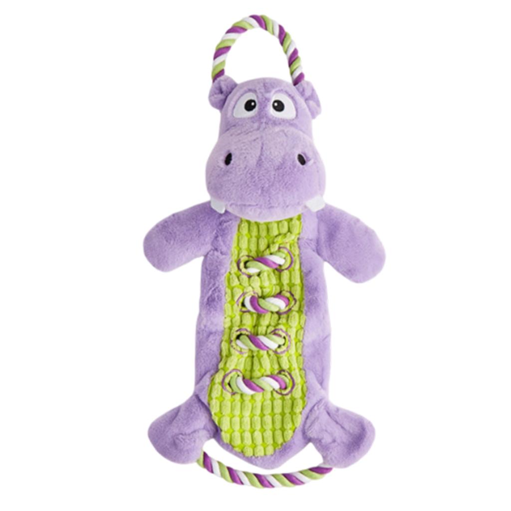 Pet Plush Sound Rope Toy, Cartoon Animal Plush Toy, Dog Interactive Tug-Of-War Training Supplies