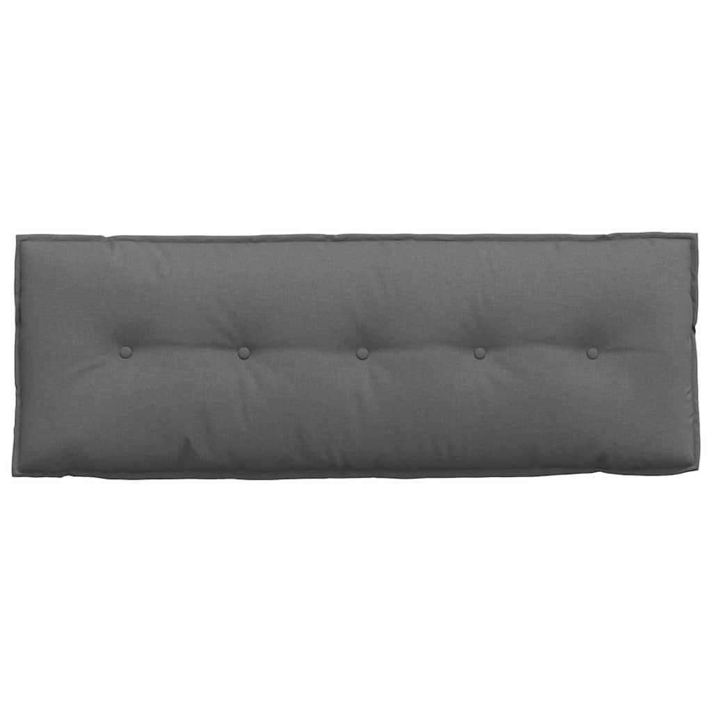 Back Cushion Dark Gray 140 x 19 x 50 cm Fabric