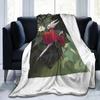 Hornet Hollow Knight Game White Flower Blanket Fleece Sofa Throw Blanket Lightweight for Couch Bedding Throws Bedspread Quilt