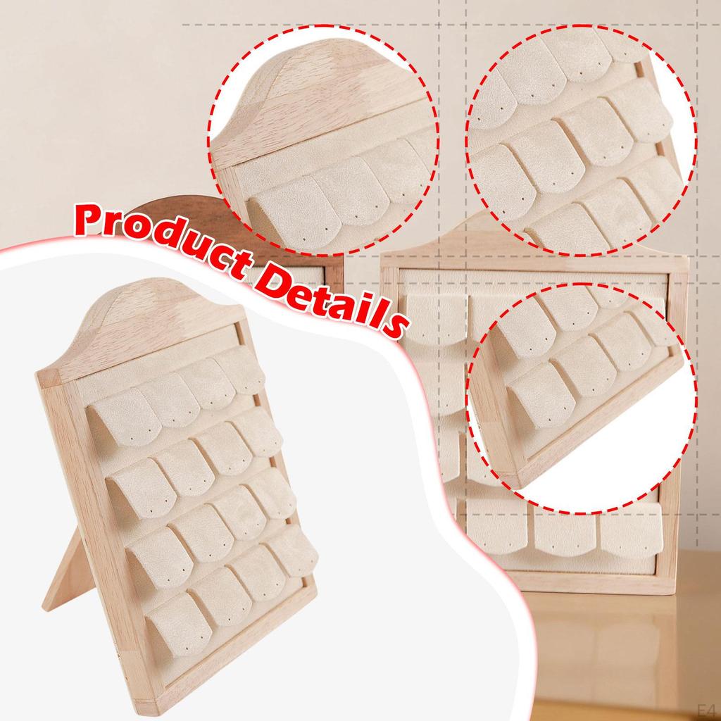 Earring Display Stand Holder Rack Fashion Gift Multifunctional Hold 16 Pairs Storage