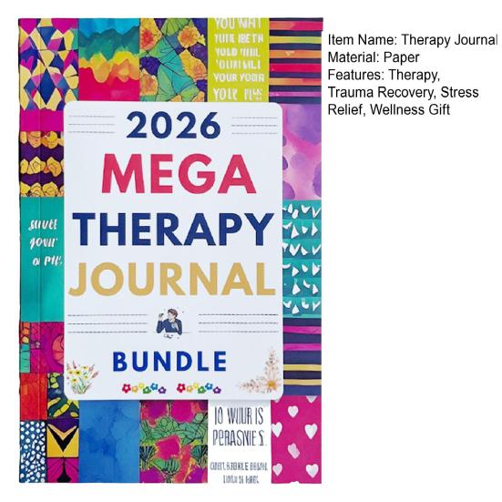 Therapy Journal Mental Wellness Gift for Adults Trauma Recovery Guide Notebook for Mindfulness Self-reflection Anxiety Reduction Resilience Building