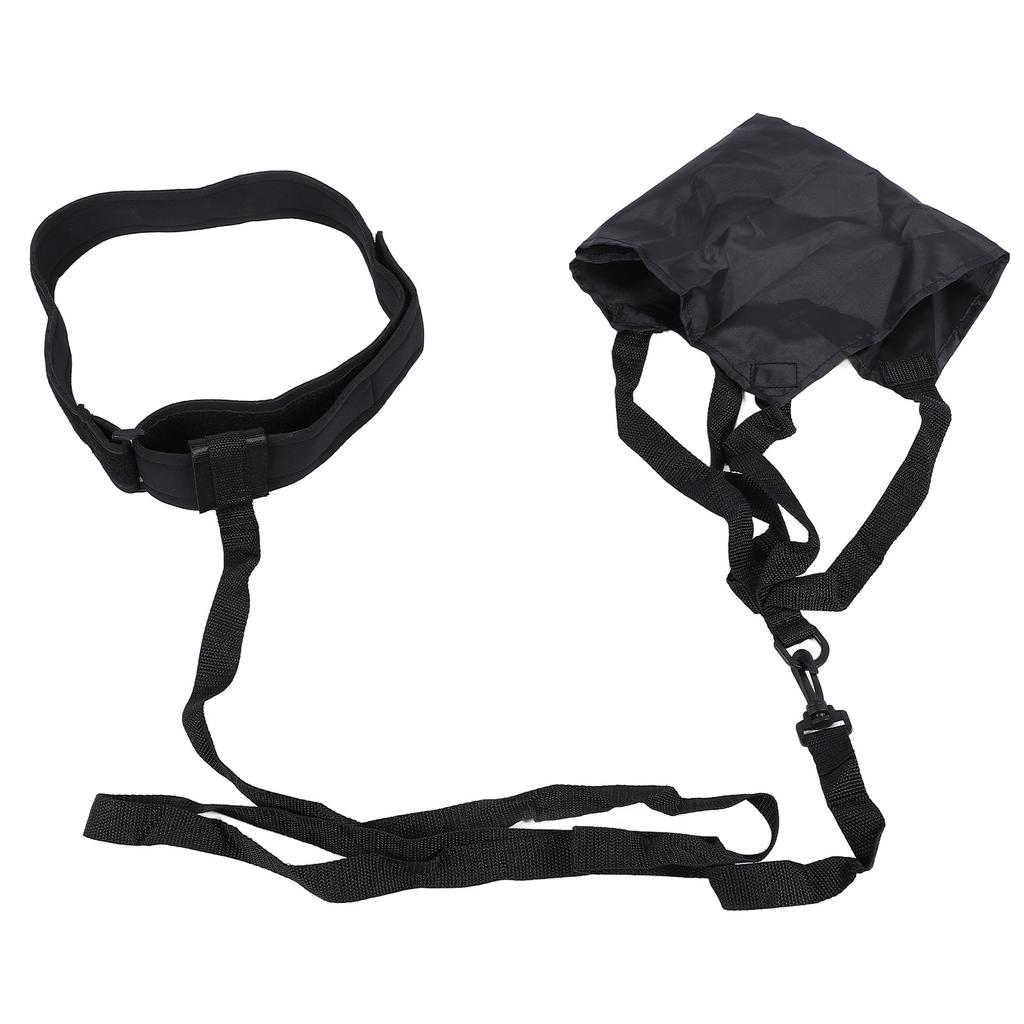 Swim Parachute Resistance Belt Set Nylon PP Anti Loosening Buckle Swimming Parachute Resistance Training Set for Auxiliary Devices 40cm