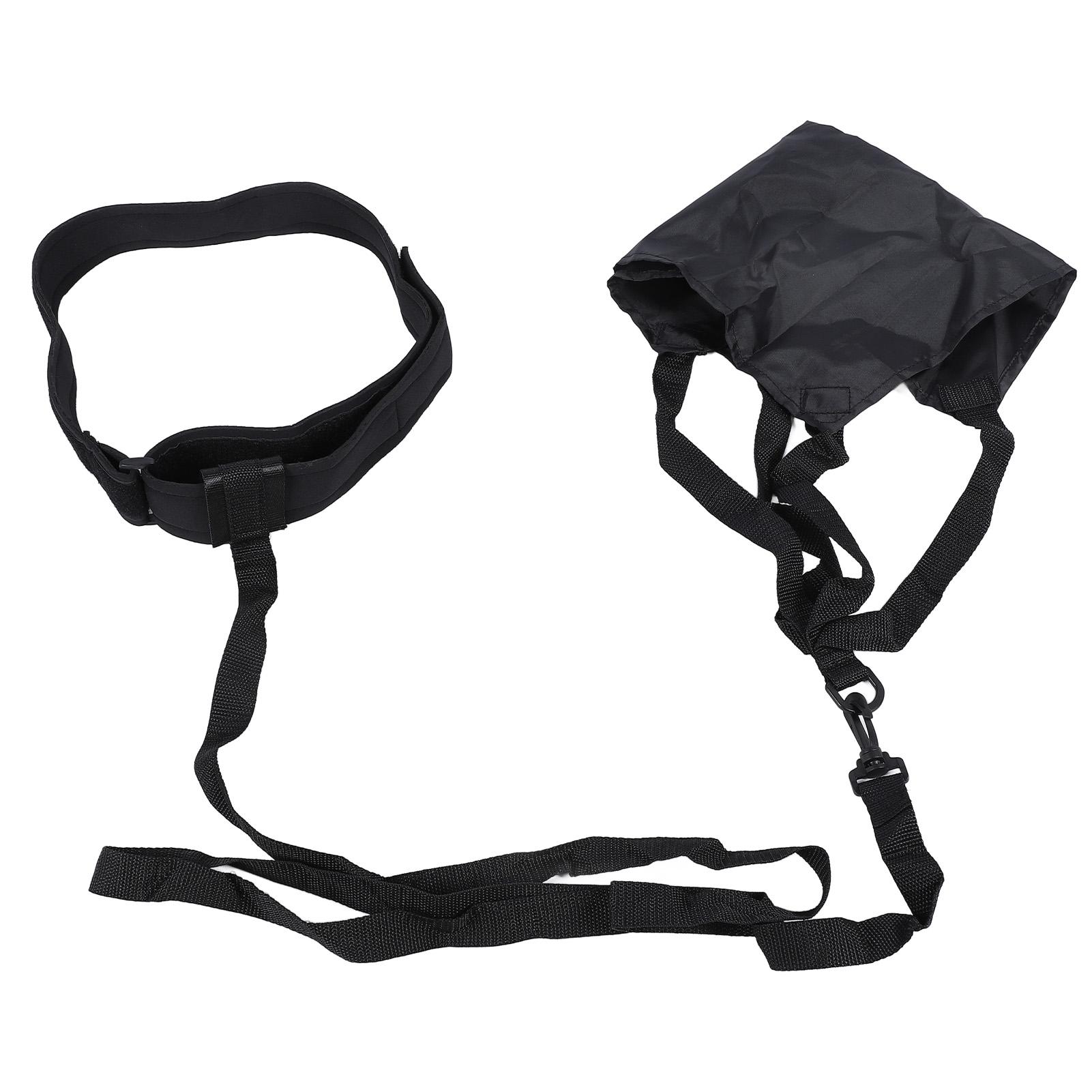 Swim Parachute Resistance Belt Set Nylon PP Anti Loosening Buckle Swimming Parachute Resistance Training Set for Auxiliary Devices 40cm