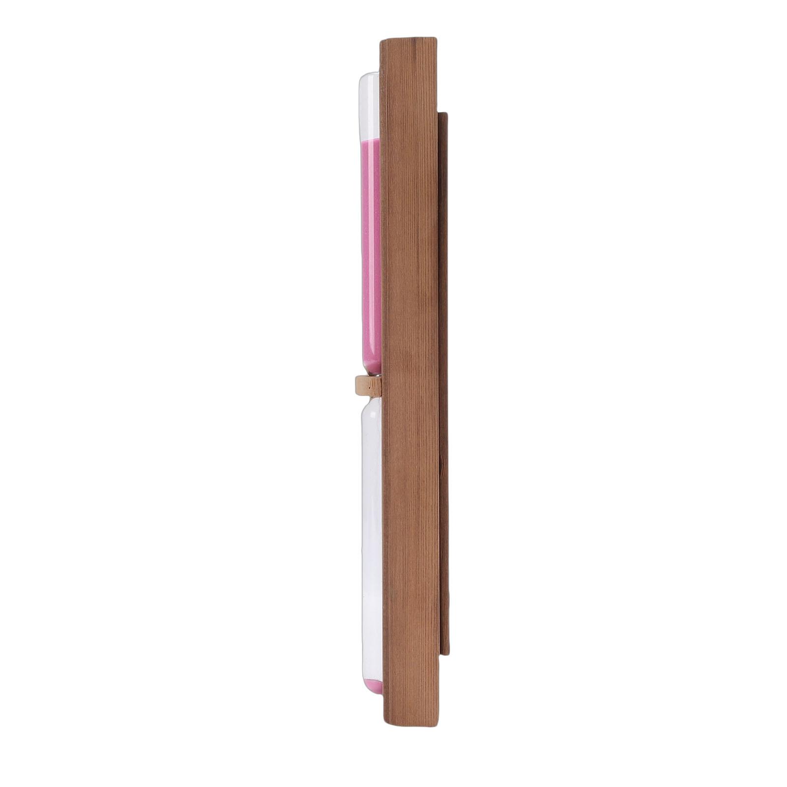 

Rotating Hourglass Wall Mounted 15 Minute Wooden Sauna Sand Timer Clear Scales Explosion Proof for Steam Room Bathroom