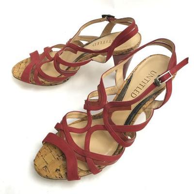Κατασκευασμένο στην Ιαπωνία UNTITLED Σανδάλια Μουλιάρια 23.5 Γυναικεία Κόκκινα Γόβες Ψηλοτάκουνα(ΜΕΤΑΧΕΙΡΙΣΜΕΝΟΣ)