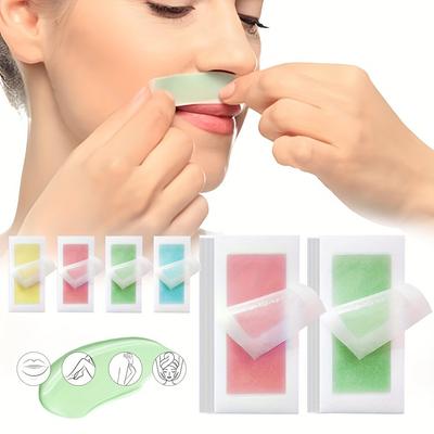 20PCS of Multi-purpose Hair Removal Wax Paper, Suitable for Lips, Facial Beards, Eyebrows, High Bikini Lines