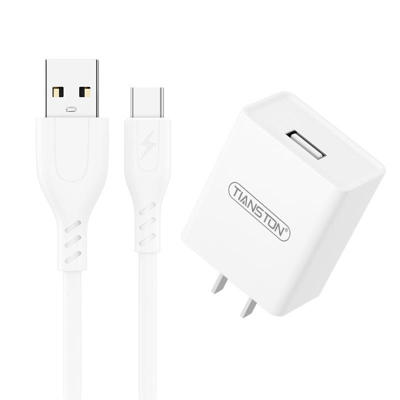 3C Certified Fast Charger Set, 2.1A, Compatible with Android & Apple, Logo Customization Available.