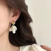 2026 New Light Luxury Flower Diamond Ear Clips, High-End Temperament Non-Piercing Decorative Earrings for Girls