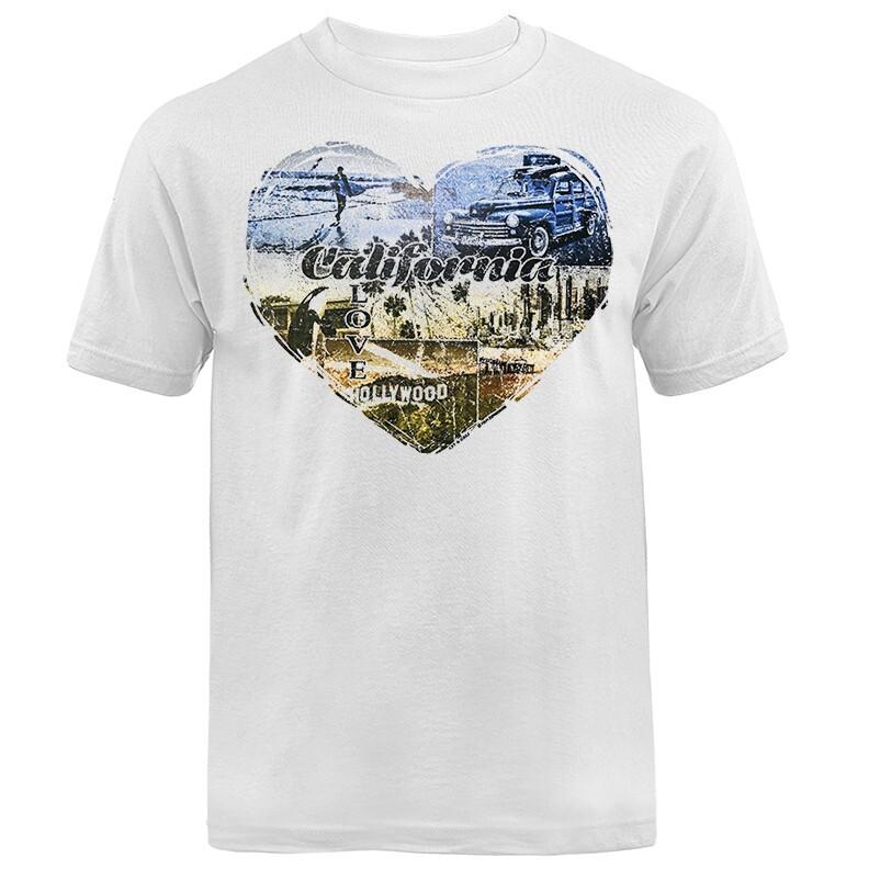 Золотой Штат Калифорния Республика Голливуд Любовь Графическая Футболка Унисекс Футболка S