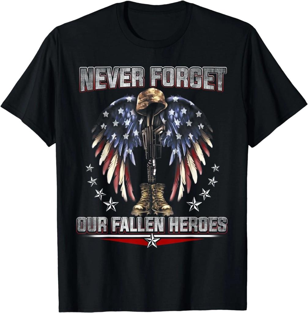 Neve Forget Our Fallen Heroes Memorial Day-Veterans Day Gift Unisex T-Shirt