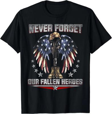 Neve Forget Our Fallen Heroes Memorial Day-Veterans Day Gift Unisex T-Shirt