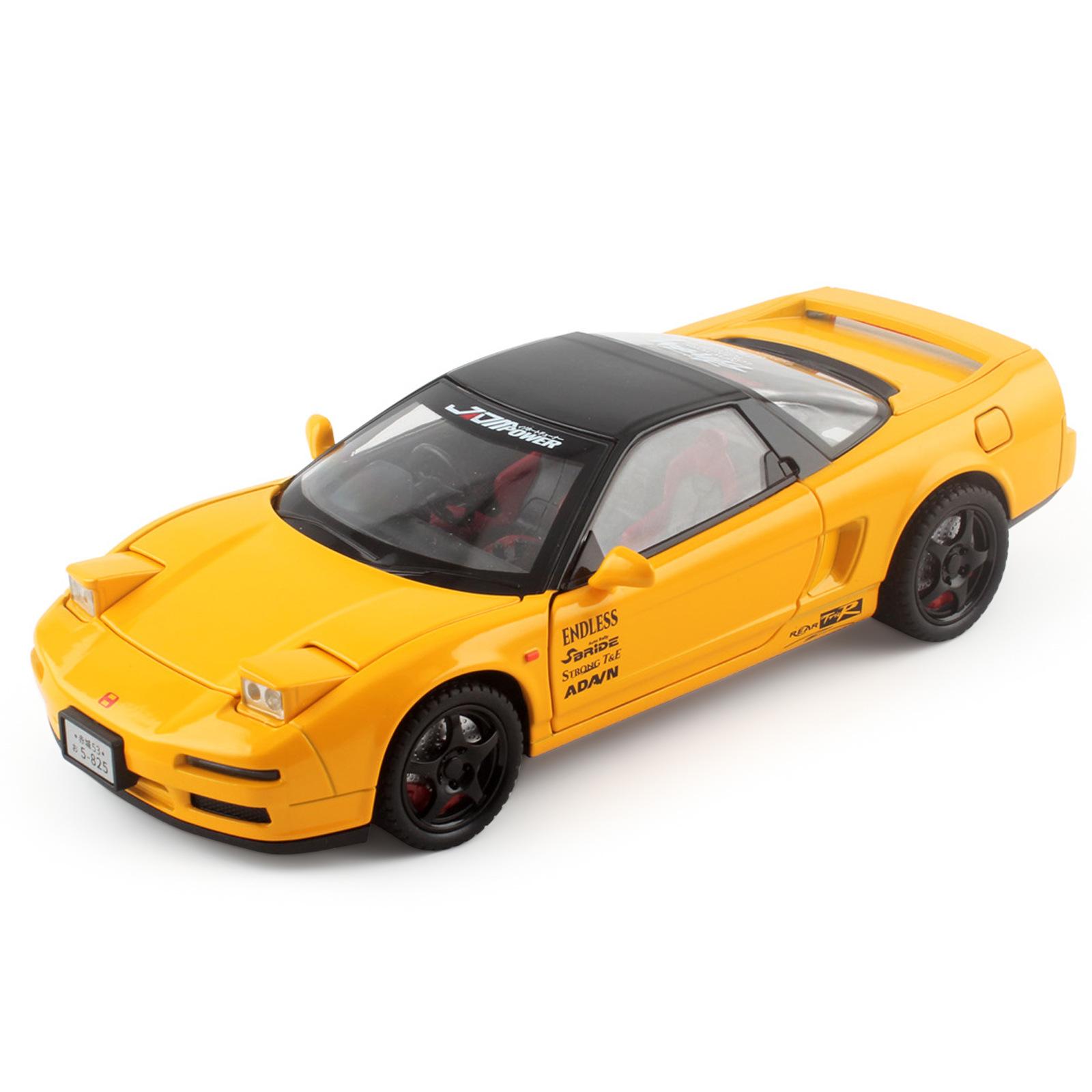 

1/22 Honda Acura NSX NA1 Суперкар Литой Металлический Сплав Модель Автомобиля Звук и Свет Хобби Коллекционные Игрушки Детские Подарки Мальчики жёлтый