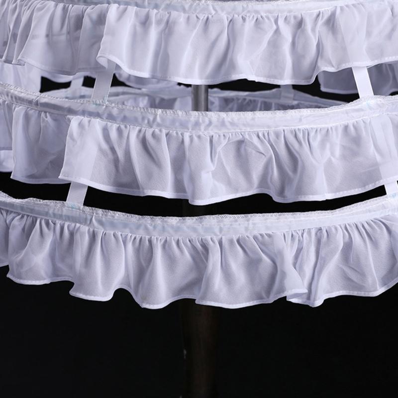 Bridal Petticoat Lovely Skirt Support Elastic Waist Half Skirt Adjustment Cosplay Daily Photography Skirt Accessories