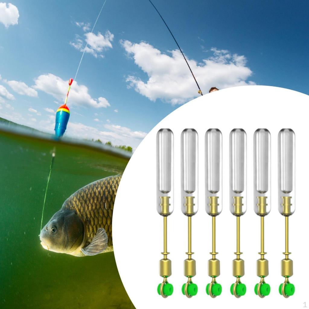 6 Pieces Fishing Float Adapters Bobber Holder Line Connectors Anti Tangling with Storage Box