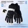 Non Slip Touch Ski Gloves Winter Sports Gloves  Waterproof Pocket Warm Men's and Women's Gloves Snowboard Accessories