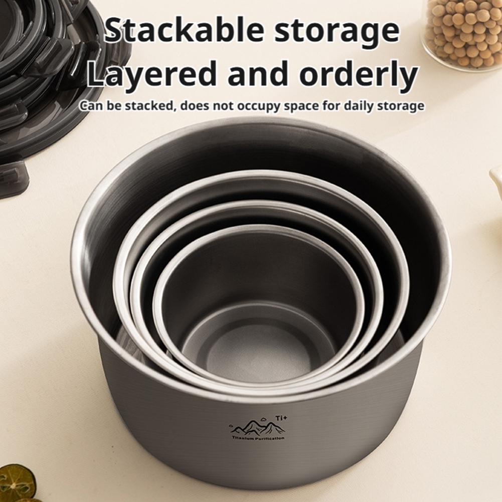 Ultralight Titanium Purification Dinner Box Preservation Portable Food Storage Container For Outdoor Picnic Camping Lunch Box