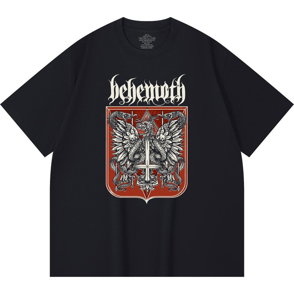 230 g/m² 100% Baumwolle Heavy Metal T-Shirt Rockband Beliebte Musik Druck Unisex Schweres Baumwoll-T-Shirt