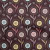 oneOone Cotton Poplin Brown Fabric Dotted Floral Diy Clothing Quilting Fabric Print Fabric By Yard 42 Inch