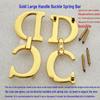 D-Shaped Pendant Buckle Spring Rod Handle Set for Saddle Bags