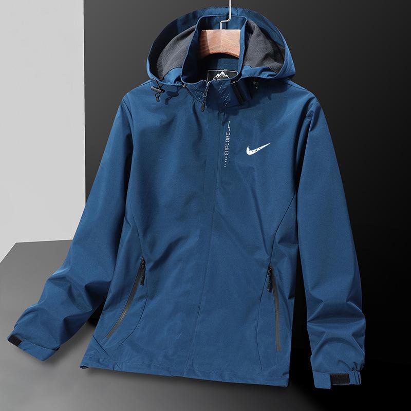 Men's Spring/Autumn Versatile Detachable Hooded Windbreaker Jacket