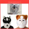 Maschera Peluche Testa di Husky con Costume Divertente di Animale per Halloween ed Eventi di Festa