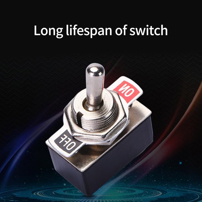High Current Toggle Switches 2A 4A Strong Rocker Designs with Metal Iron Housing Suitable for Vehicle Boats Power Control