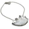 Rainbow Moonstone, Iolite Gemstone 925 Sterling Silver Jewelry Necklace 18"