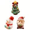 Personalized Resin Christmas Ornament Creative Mini Xmas Tree Santa Snowman Figurines Suitable for School Shop