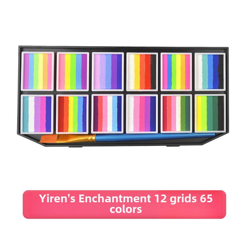 

3D Смываемый набор для рисования на лице для детей - Водорастворимые пигменты для фестивалей и комик-выставок