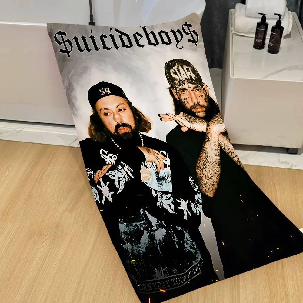 Singer S-Suicideboy Band Big Microfiber Beach Towels Quick Dry Towel Sand Beach Towels Pool Towel for Travel Swim Pool Yoga