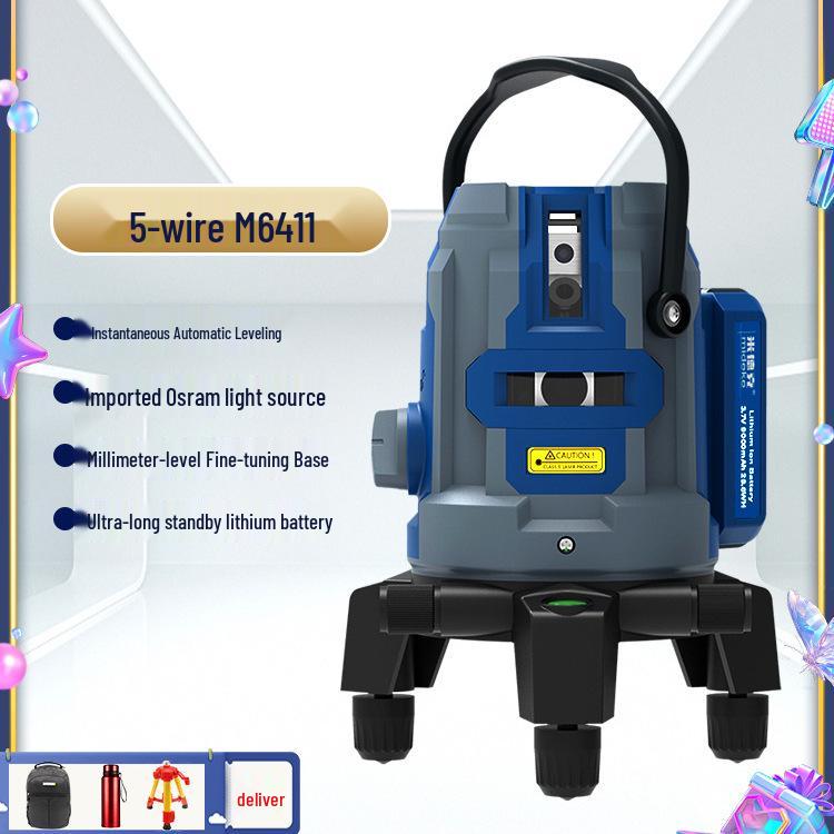 High-Precision Auto-Leveling Laser Level with Strong Light and Thin Line, Outdoor Visible.