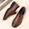 Wear-resistant leather shoes soft-soled cowhide genuine leather men's breathable one-pedal soft leather casual men's shoes