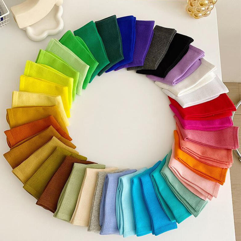 

Tradi Vivid Basic Daily Golji Long Socks pink