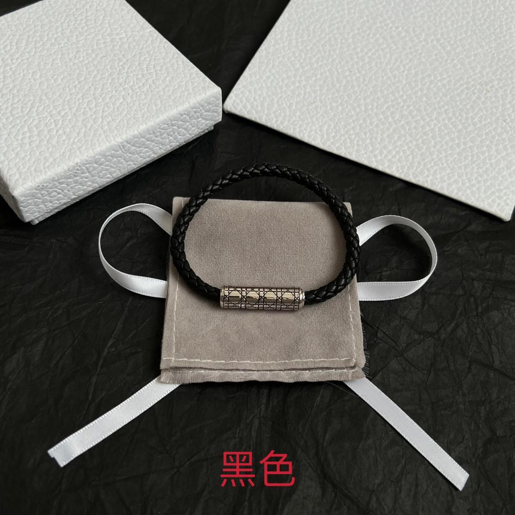 Multi colored woven leather rope bracelet for birthdays, free shipping for daily wear, simple and elegant